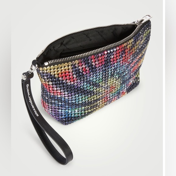 Alexander Wang Multicolour Heiress Crystal Clutch Wristlet Bag - Picture 5 of 6